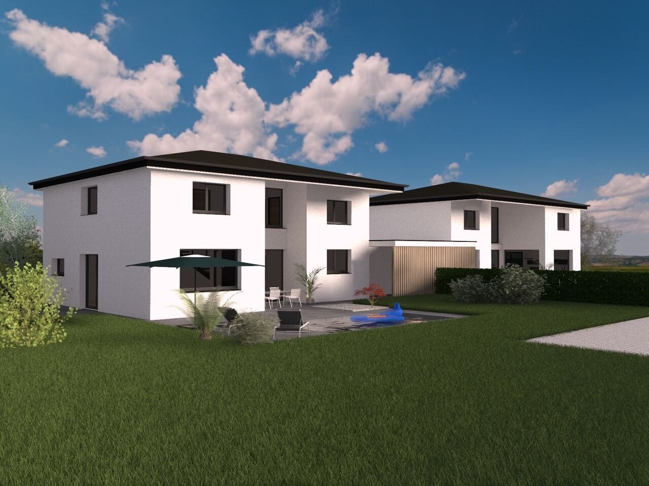 À vendre villa jumelée moderne de 6 pièces en construction à Courgenay - photo 1